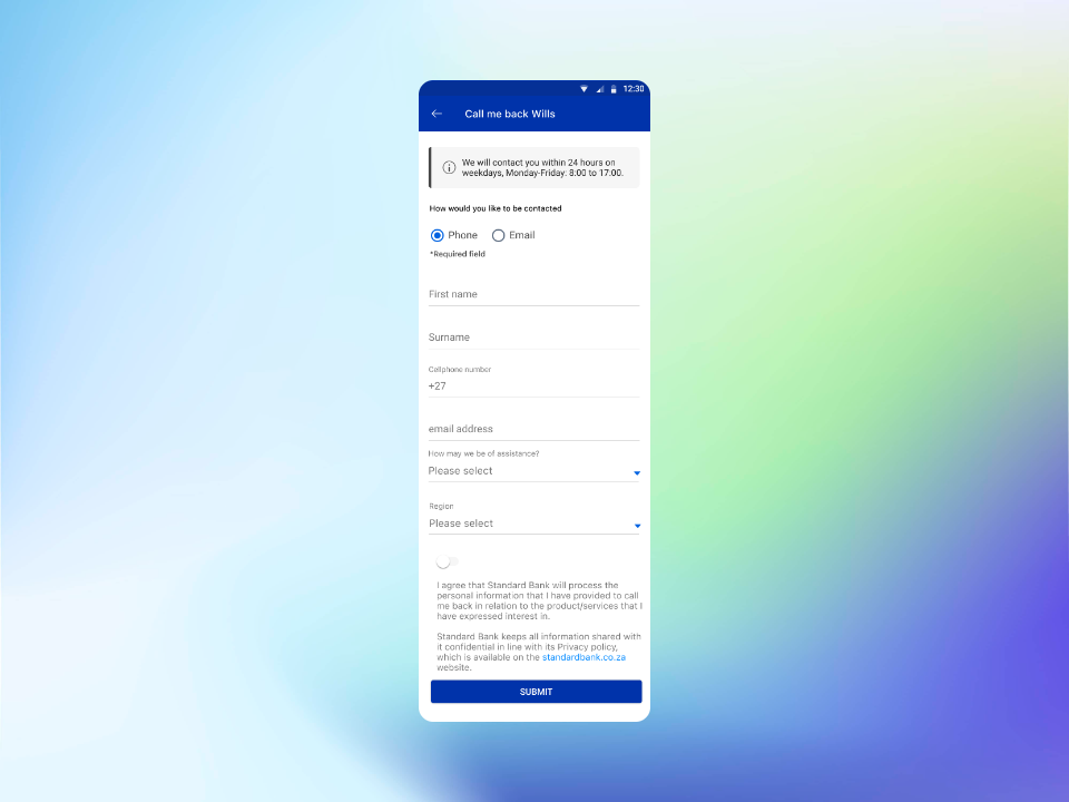 Will Appointment contact screen adapted for estate-related processes