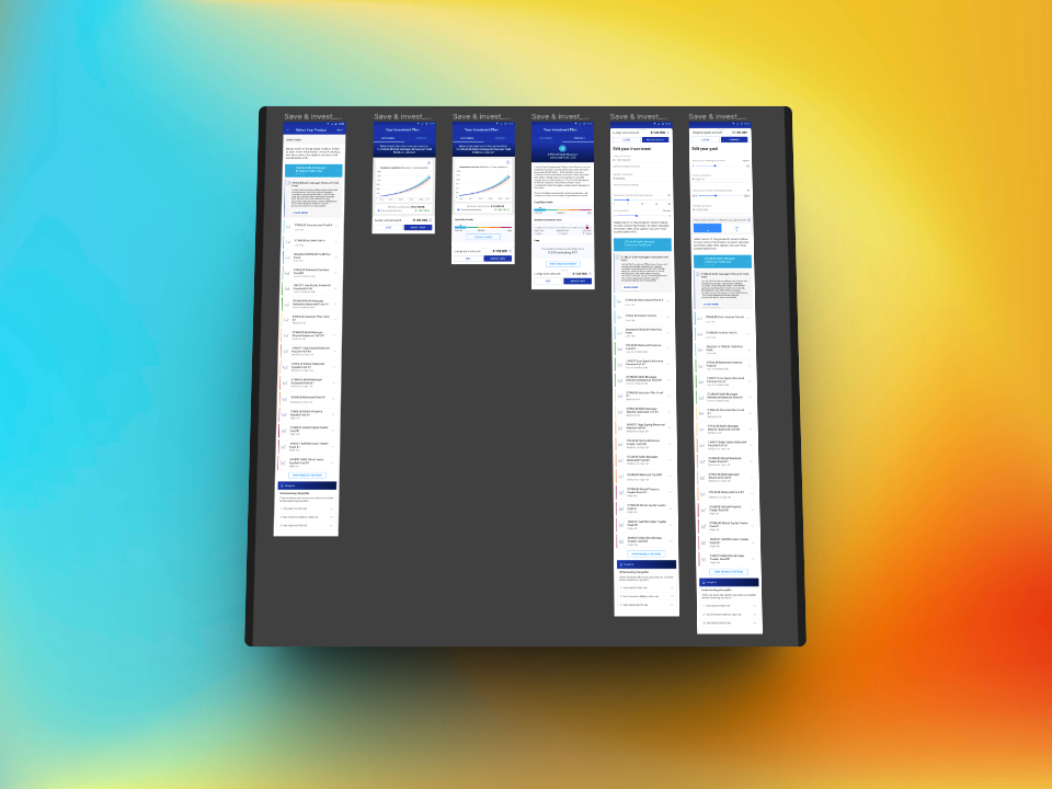 Figma board showing multiple My360 screen flows laid out across enhancement areas